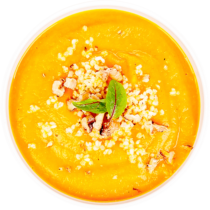 Крем-суп морквяний з пшоном