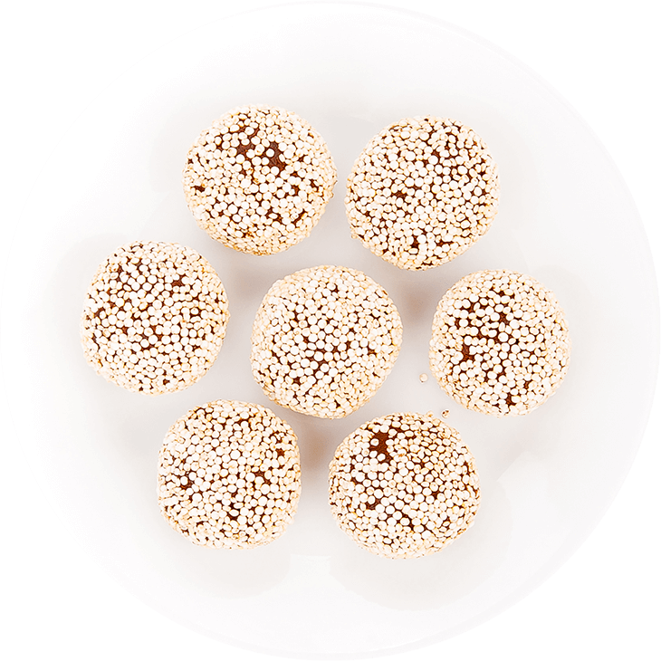 Kulki daktylowo-orzechowe z amarantusem